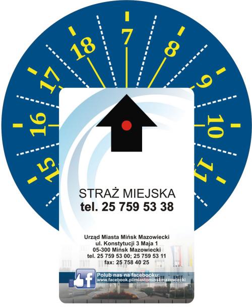 Wzór karty zegarowej - awers