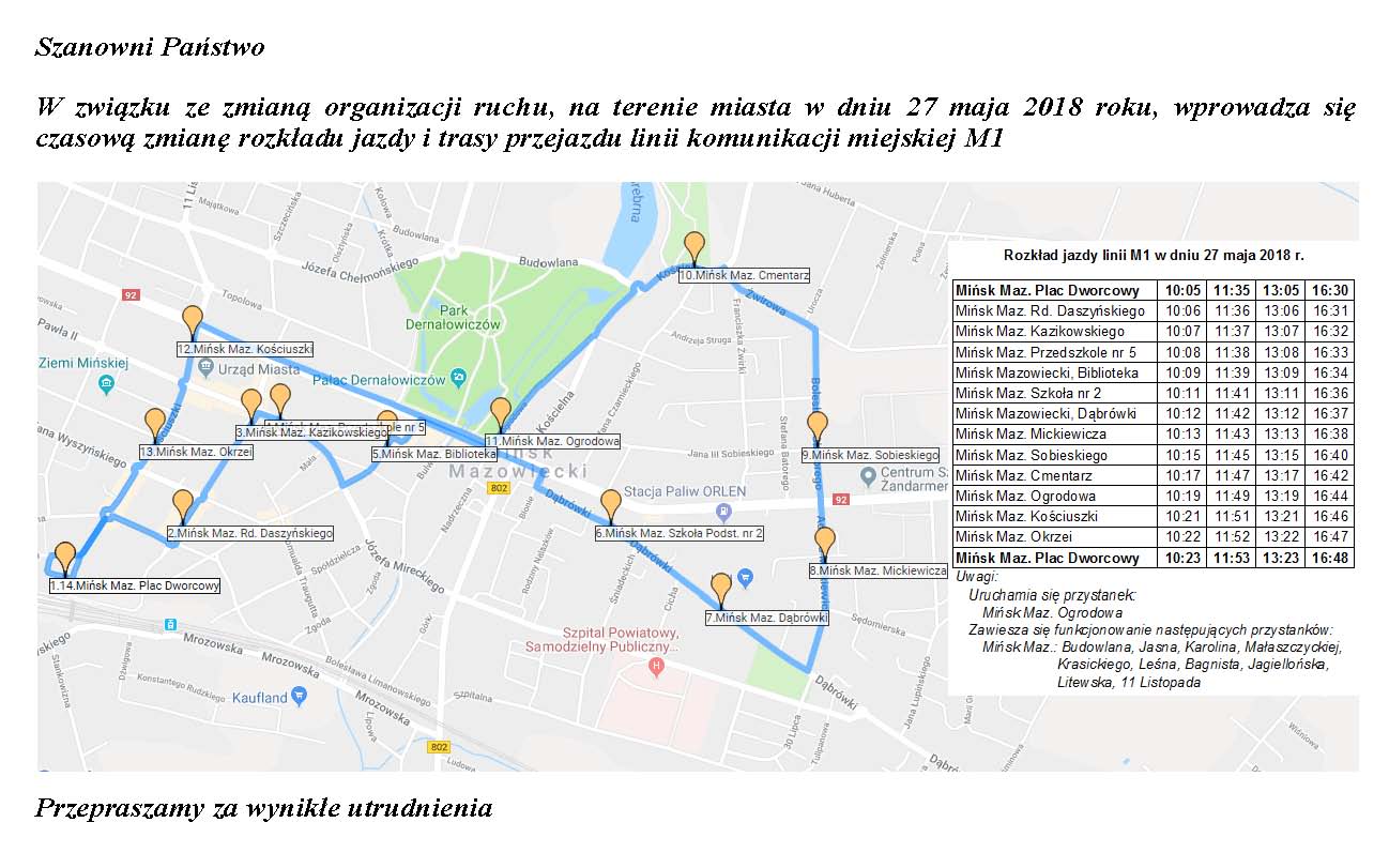 LINIA M1 - 27.05.2018 r.