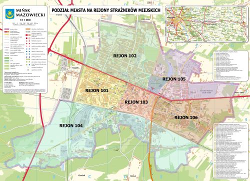 Minsk Mazowiecki 2018 rejony sm