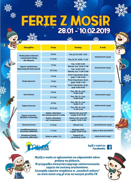 ferie zimowe plakat wer 2