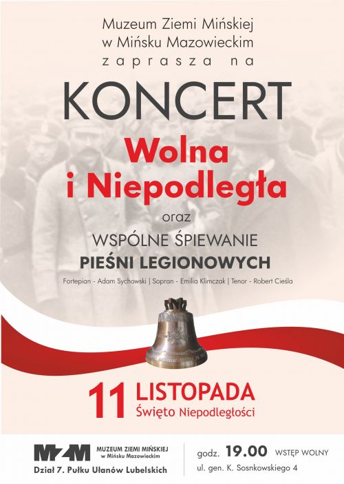 Koncert Wolna i Niepodległa Plakat