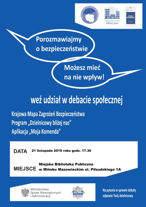 plakat debata Mińsk