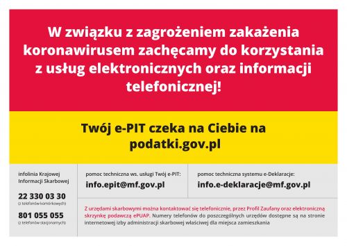 plakat zagrożenie koronawirusem