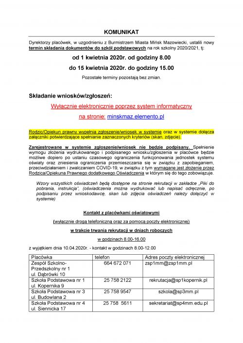 Komunikat dla Rodziców szkoła_Strona_1