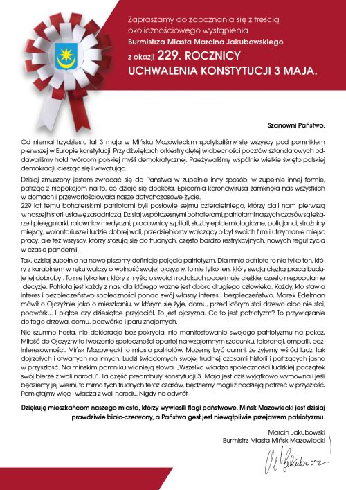 3 maja Burmistrz wystapienie www