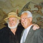 Józef Skrzynecki (po prawo)