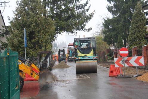 Asfalt na ul. Szczecińskiej
