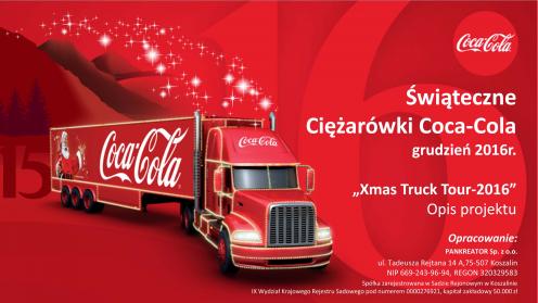 Ciężarówka Coca-Coli w Mińsku Mazowieckim