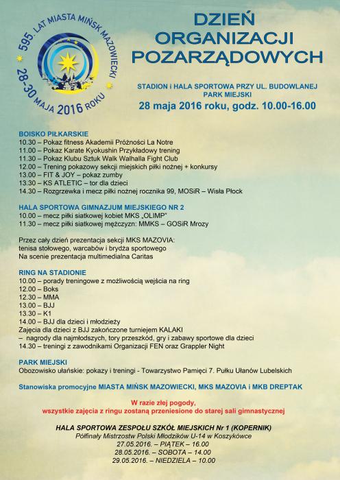 DZIEŃ ORGANIZACJI POZARZĄDOWYCH
