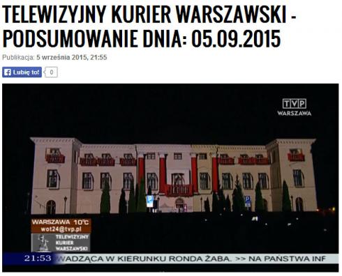 Festiwal Himilsbacha w TVP Warszawa 05.09 - relacja