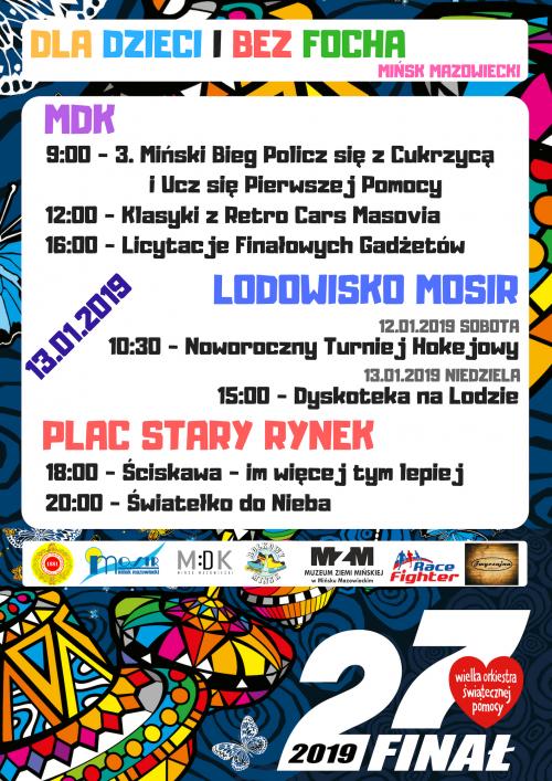 Finał Wielkiej Orkiestry Świątecznej Pomocy w Mińsku Mazowieckim