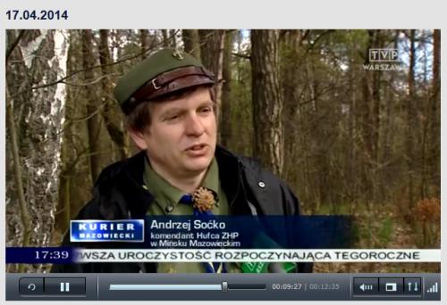 Harcerze i motocykliści z Mińska Mazowieckiego w TVP Warszawa