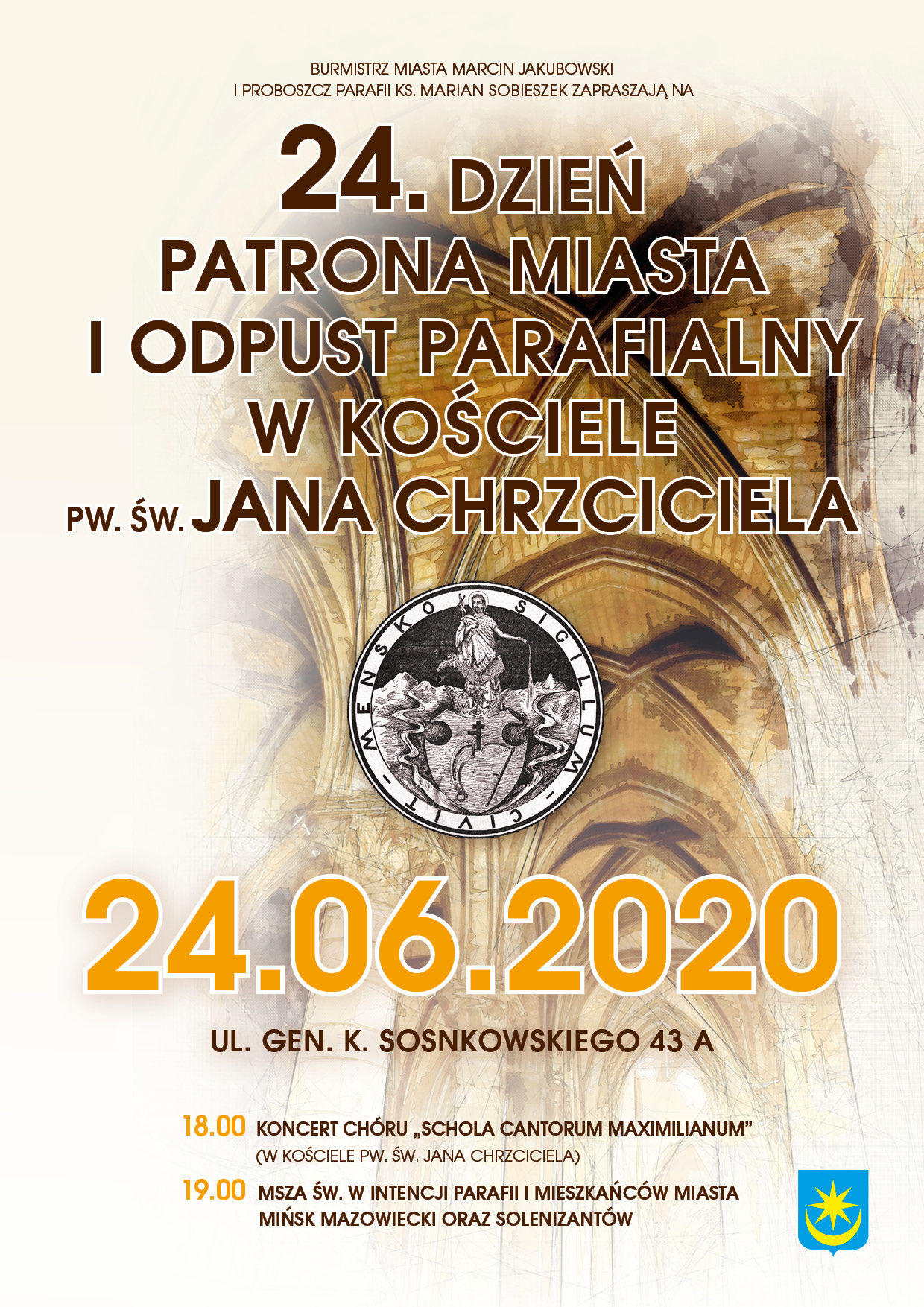 Zapraszamy na Dzień Patrona Miasta