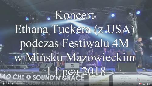 Koncert Ethana Tuckera (USA) podczas Festiwalu 4M - video