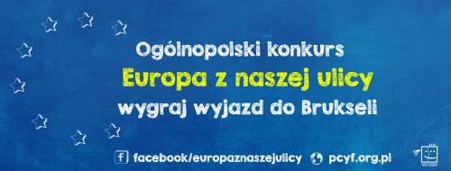Konkurs „Europa z naszej ulicy”