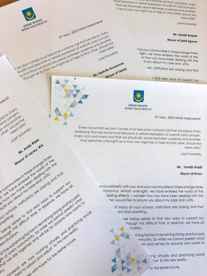 Listy wsparcia do miast partnerskich