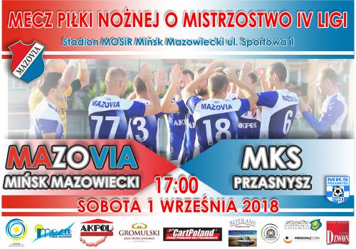Mecz IV ligi - Mazovia - MKS Przasnysz