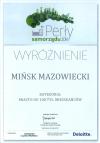 Mińsk Mazowiecki wyróżniony w rankingu "Perły Samorządu 2016"