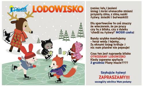 Otwarcie lodowiska w sezonie 2017/2018