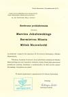 Podziękowania dla Burmistrza Miasta i Urzędu