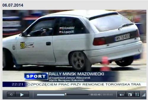 Rally Mińsk Mazowiecki 2014 w TVP Warszawa