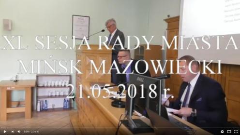 Relacja video z XL Sesji Rady Miasta Mińsk Mazowiecki