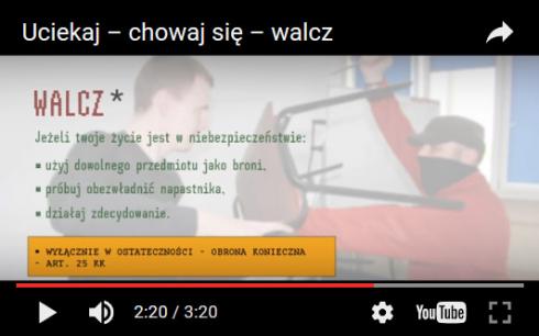 Spot „Uciekaj – Chowaj się - Walcz”