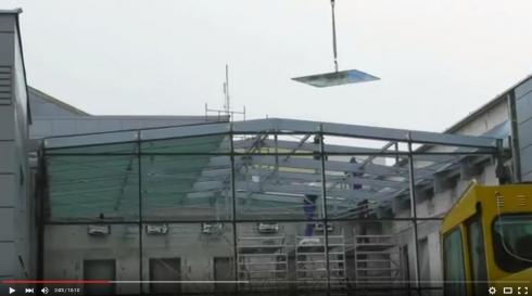 Szklenie patio na budynku MSA Mińsk Mazowiecki