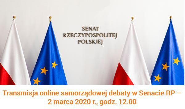 Transmisja online samorządowej debaty w Senacie RP