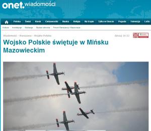 Wojsko Polskie świętuje w Mińsku Mazowieckim na Onet.pl