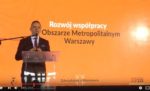 Wystąpienie burmistrza Marcina Jakubowskiego na Konwencji Metropolitalnej