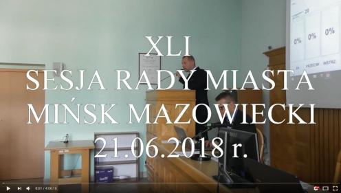 XLI Sesja Rady Miasta Mińsk Mazowiecki - video