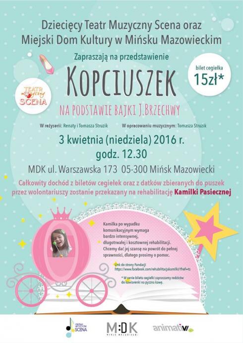 "Kopciuszek" dla Kamilki Pasiecznej